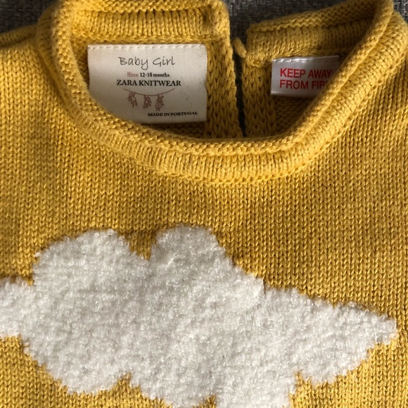 Zara Knit Cloud Sweater 218mos 